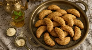 Moroccan sesame cookies