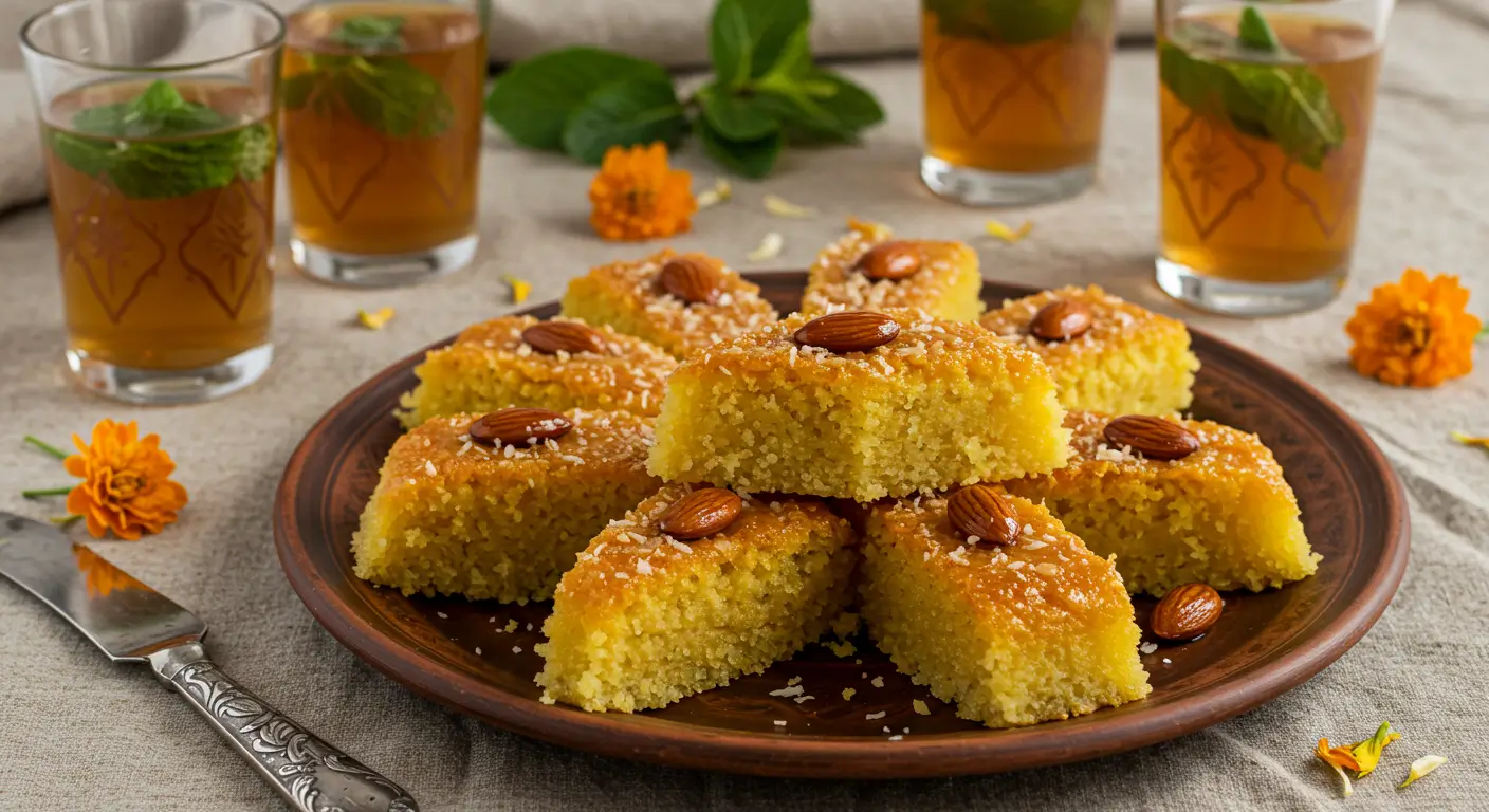 Moroccan Basbousa
