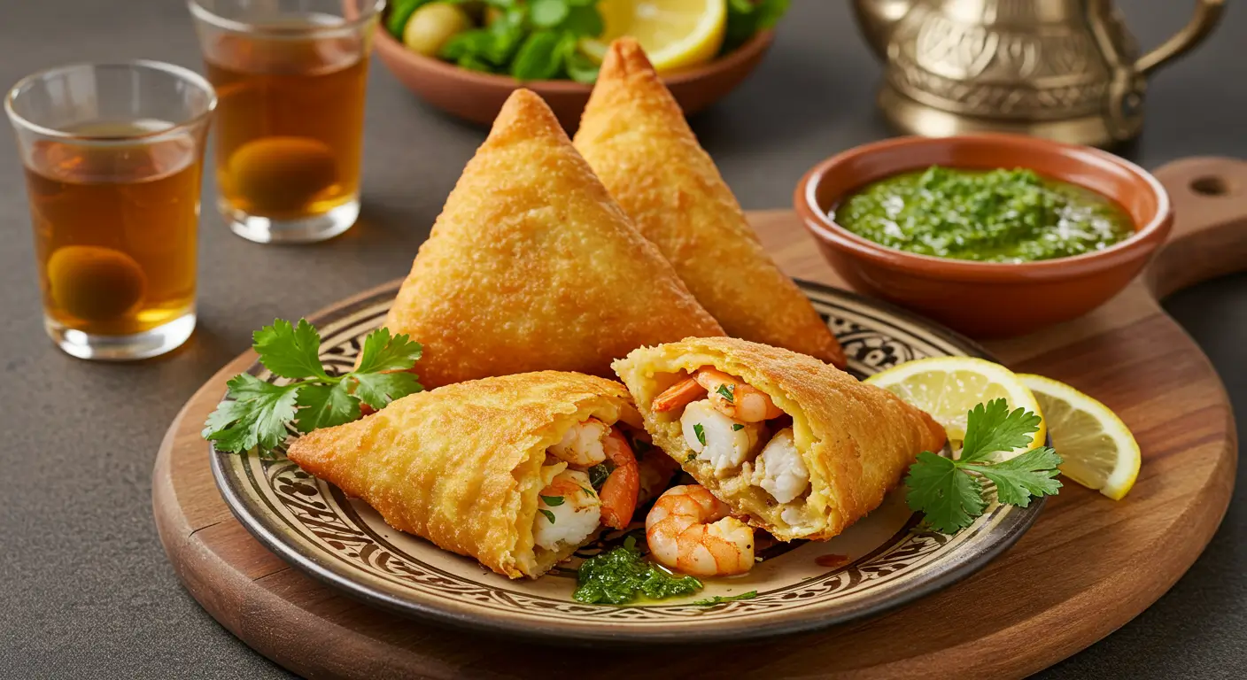 Moroccan Seafood Briouates