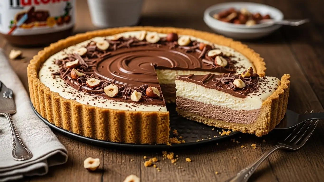 Nutella Cheesecake Tart